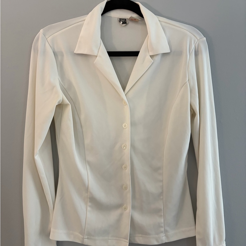 Smart Set Classic Cream Button-Down Shirt